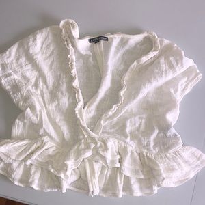 La confection white summer blouse